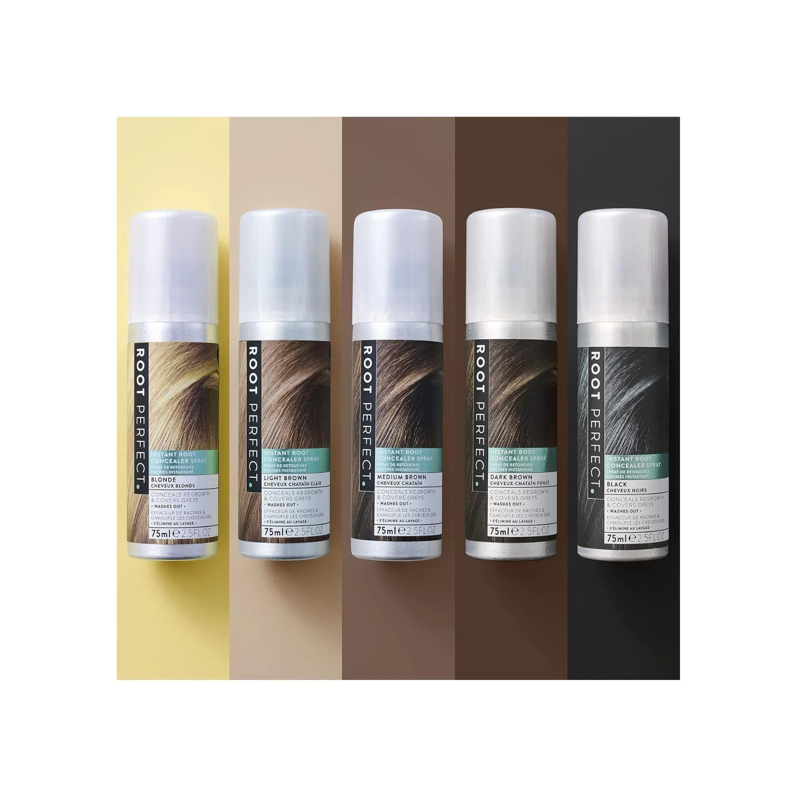 ROOT PERFECT Hair Concealer Spray, Medium Brown, 75ml - Image 4